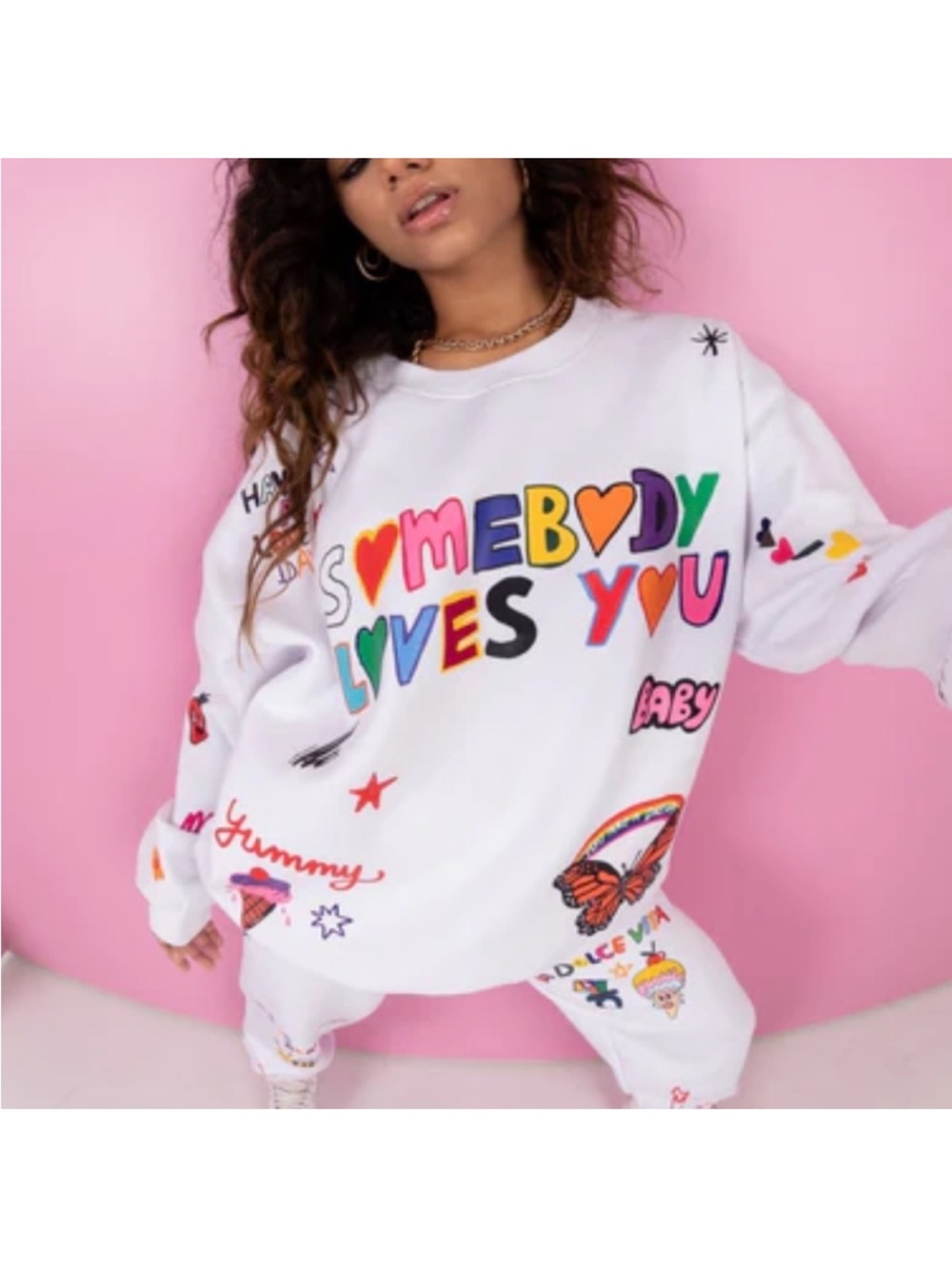Mayfair x iscreamcolour Somebody Loves You Crewneck (C)
